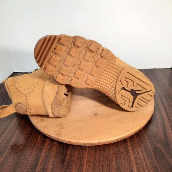 Nike Air Jordan Retro 9 NRG Boot Mens 8 Shoes Wheat Flax Baroque Brown Sneakers main image 5